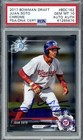 Juan Soto Auto 2017 Bowman Draft Chrome RC BDC162 Mets PSA 1