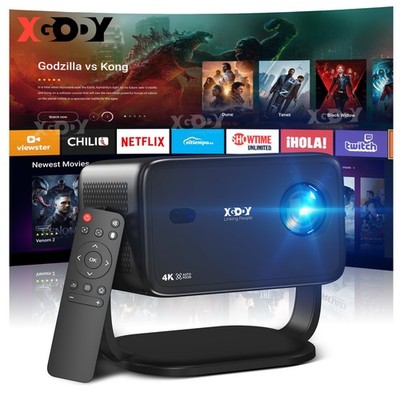 XGODY 4K Beamer 25000 lumen LED Projektor WiFi Android HDMI Heimkino Autofokus