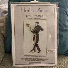 Crossstitch Heather Anne DECO ELEGANCE CS566 The Dancers RARE! New Sealed