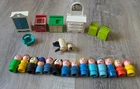Vintage Fisher Price Little People Family Accessories Furniture Sheep Dog
