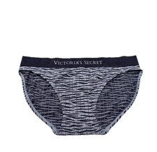 Victoria's Secret Body by Victoria Seamless Bikini Panty Black Wave Print