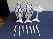 Rainin PipetLite XLS LTS Full set of 7 Pipettes w/ stand L-2 ~ L-1000