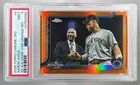 Aaron Judge 2025 Topps Chrome Update Orange All-Star Image Variation 7/25 PSA 9