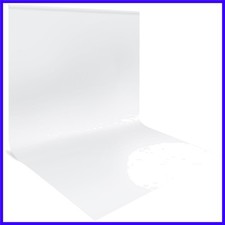 10 x 20 ft Large White Backdrop, Polyester Fabric Photoshoot Background for S...
