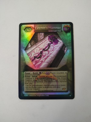 Gremm's Hammer - Awakening - Rare Foil LP Magi Nation Duel MND CCG