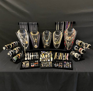 248 pc Antique Vintage Estate Costume Jewelry Some Signed. Lot 708