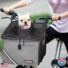 Barkbay Pet Carrier Bicycle Basket Bag Pet Carrier/Booster Backpack For Dogs