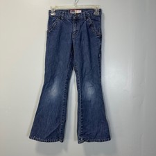 Old Navy Girls Vintage Y2K Studded Flare Leg Blue Jeans Size 8 138274-00-1