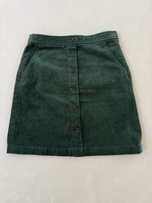 J. Crew Green Corduroy Mini Skirt 00