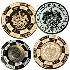 NEW Limited Trump National Los Angeles Golf Large 2 Piece Magnetic Ball Marker