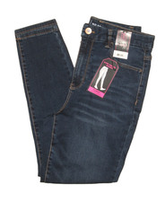 NWT No Boundaries Super High Rise Curvy Skinny Jegging Blue Jeans Size 13