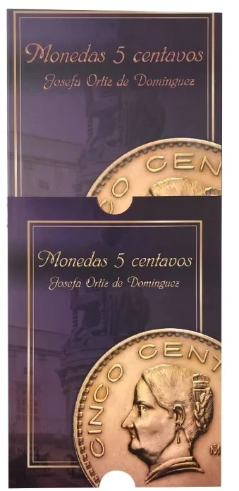 Album Coleccionador para moneda Cinco Centavos Mexico Josefa Ortiz de Dominguez - Image 3 of 4