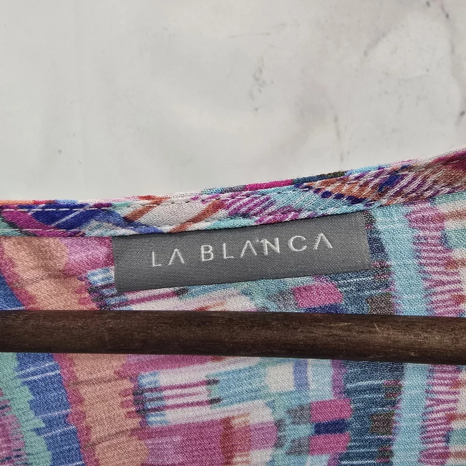 Vestido Topper Playa La Blanca Para Mujer Grande Rosa Azul Manga Larga Foto 3 de 4