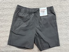 Cat  Jack Boys Youth Small 6/7 Charcoal Gray Quick Dry Pull on Shorts