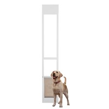 VEVOR Dog Door for Sliding Glass Door, 75 7/8"-80 11/16" Adjustable Height Doggy
