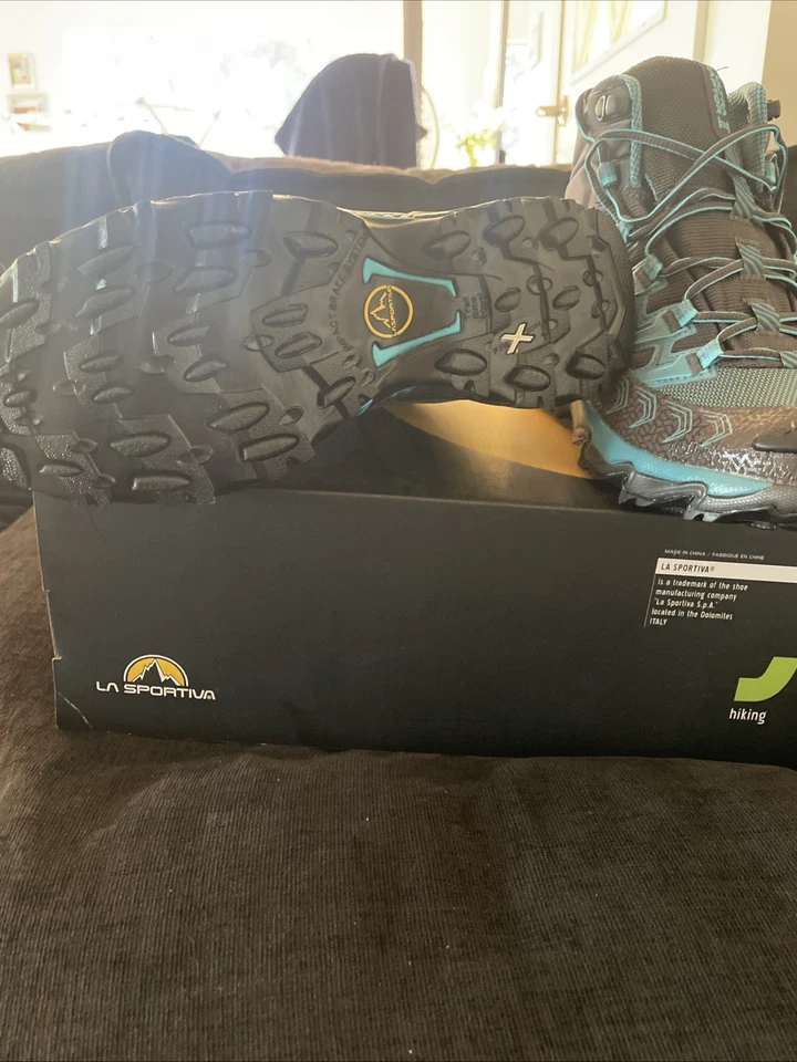 Botas de caminhada La Sportiva feminina Ultra Raptor II Mid GTX Goretex tamanho 9 em excelente estado usado - Imagem 2 de 4