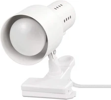 Globe Electric Jojo 5.5" Matte White Clip-Arm Desk Lamp, Bulb Included