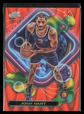 2023-24 Topps Chrome Cosmic Orange Galactic Refractor /25 #187 Josh Hart Knicks