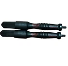 Qty 2 Oriflo Trialoy 10.25” Long Flow Thru Parts Brushes No Hose Black New Set