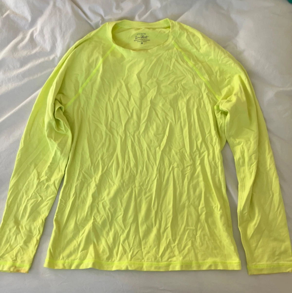 Women's J.Crew Neon Yellow/Green Sun Shirt, Medium