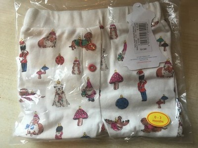 Brandneu mit Etikett neu Cath Kidston Weihnachten Neuheit Kugeln Baby Jogginghose - Scheinfliege - 0-3M