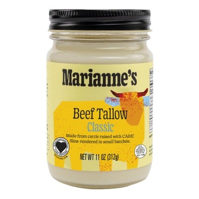 Marianne s Beef Tallow: Cooking Fat for Roasting, Frying 11 Ounce (Pack of 1)