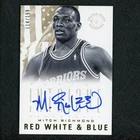 2012-13 Panini Intrigue Mitch Richmond Red White & Blue Auto /199 Warriors 6539