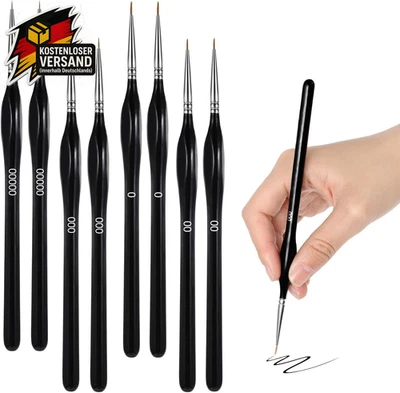 Feine Detailpinsel Set Künstlerpinsel Dreieckiger Griff Miniaturpinsel Acryl Aqu