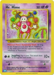 Mr. Mime 013/034 Trading Card Game Classic Holo