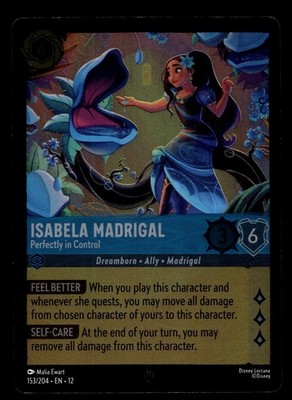 Isabela Madrigal - Perfectly in Control Cold Foil Wilds Unknown 153/204 NM
