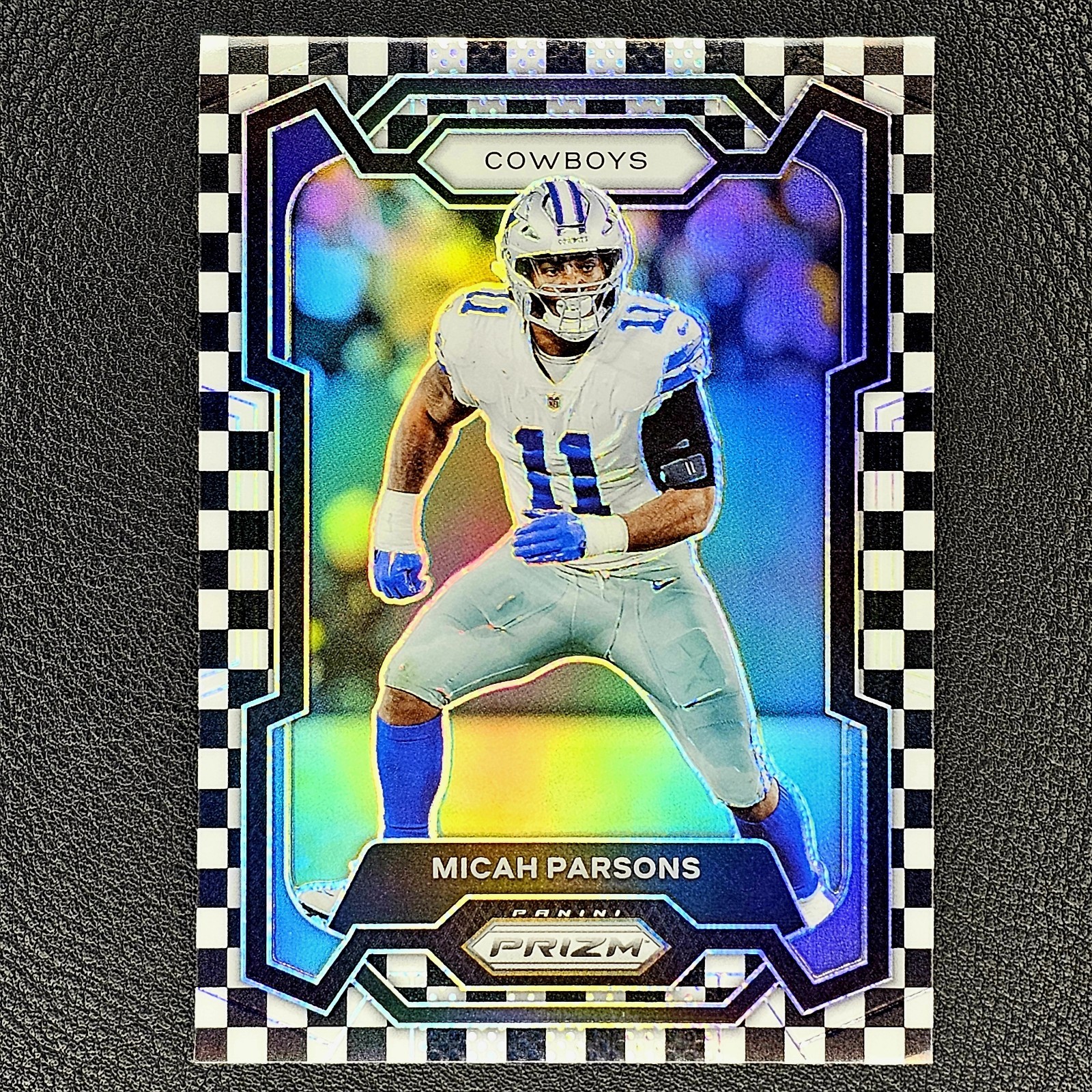 2023 Panini Prizm - Black and White Checker Prizm #78 Micah Parsons