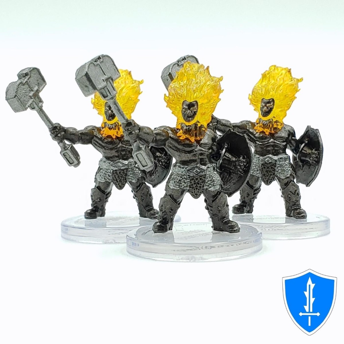 Azer Sentinel x3 - Monster Menagerie Revisited #15 D&D Icons of