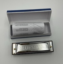 Hohner BluesBand Harmonica Key of C Blues Band Stainless Steel, 1501c NEW IN BOX