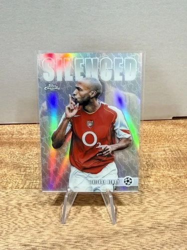2025-26 Topps Chrome UEFA Club Competitions Thierry Henry #SHH-2 Silenced Insert