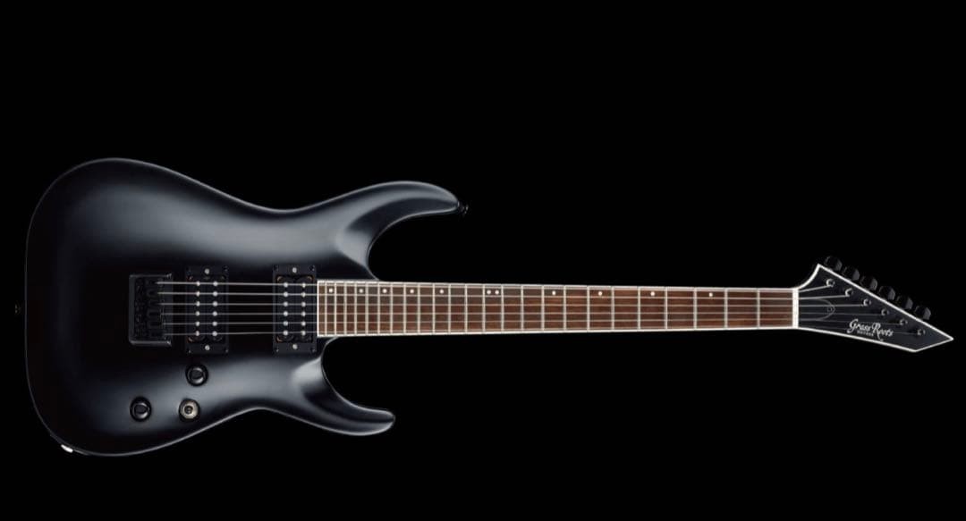 Grass Roots G-HORIZON-FX Black Satin Electric Guitar Used Shipping