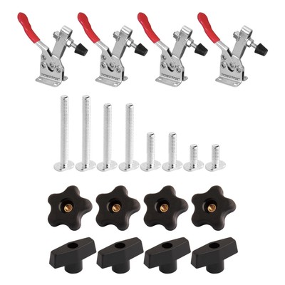 Toggle Clamp And T Track Knob Kit Woodworking Tools For T Track | 4pk 300 Lbs Ho