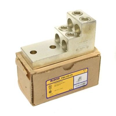 NEW Ilsco PB4-600-2N Aluminum Panelboard Lug 600MCM-2 ALCU 4-Connectors 2000 VAC