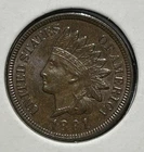 1891 Indian Cent Penny Original AU/UNC