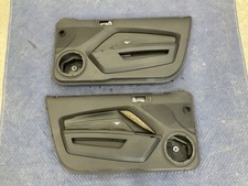 2010-2014 Ford Mustang Door Panels Black Pair Lh Rh Premium Leather Oem Shaker