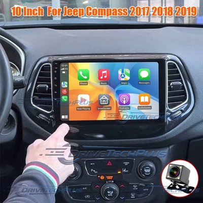 10'' Radio Estereo De Pantalla Para Jeep Compass 2017-2019 Coche Doble Din BT 32G