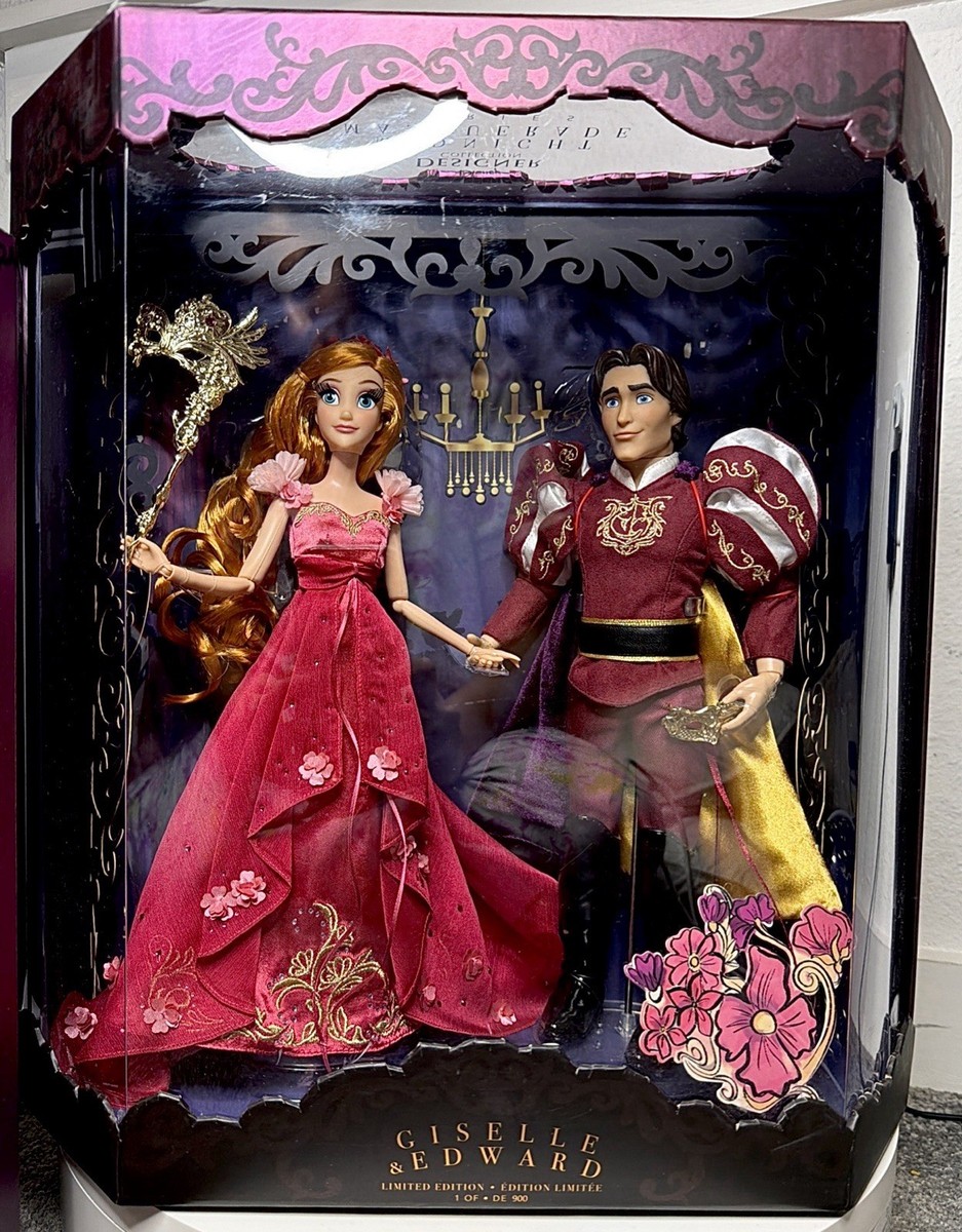 Disney Designer Midnight Masquerade Giselle & Edward LE Doll Set 1