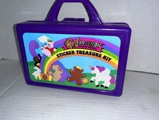 Vintage Sandylion  Sticker Treasure Kit CASE ONLY Purple 1994