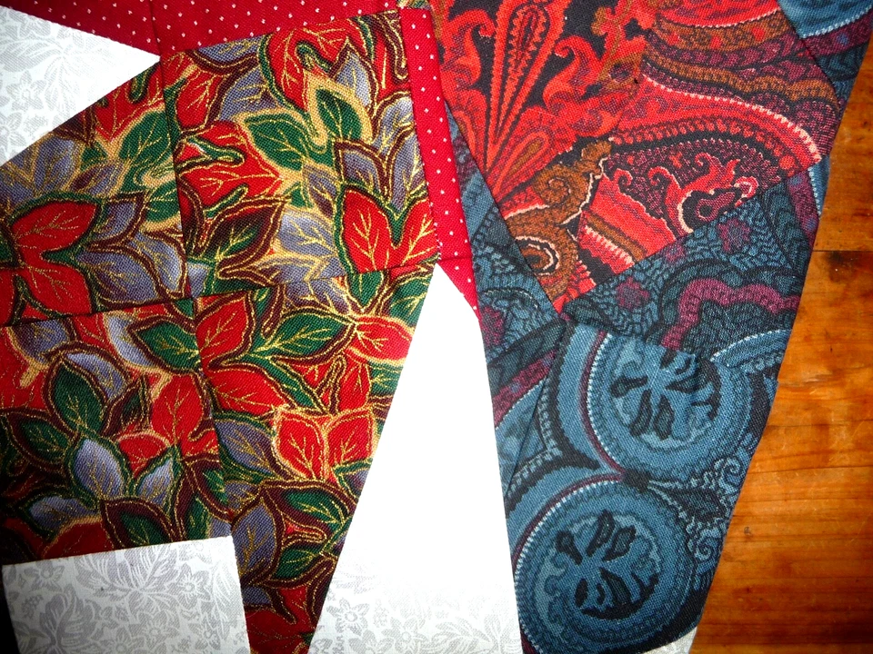 Lot of 2 Signed Sampler Quilt Blocks  12.5 x 12.5 inches - Image 4 of 4