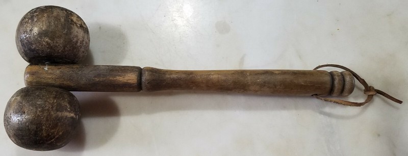 Collectible Vintage Wooden Massager - rolling muscle relief, primitive