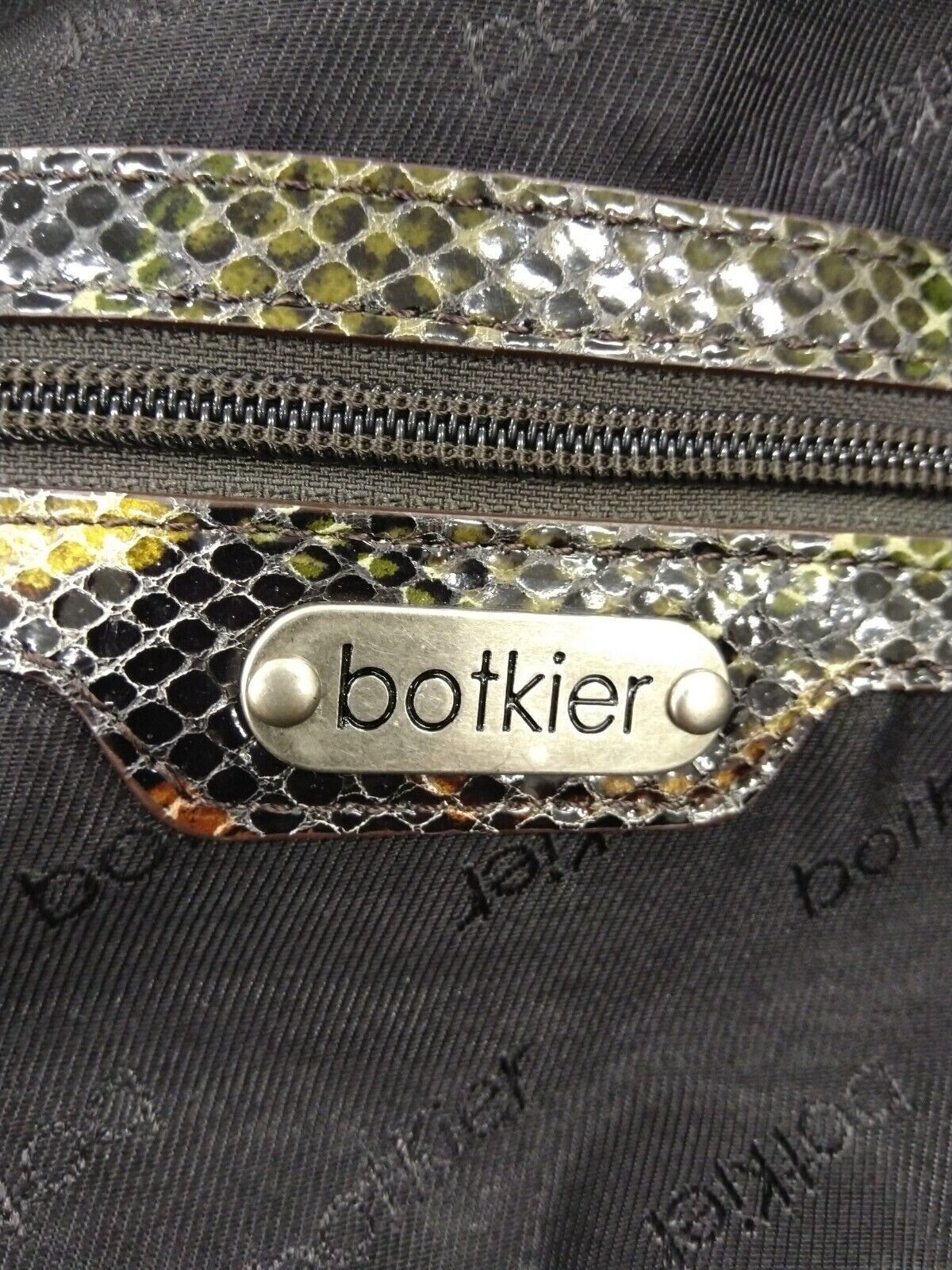 Botkier Multicolor Leather Python Snakeskin Embos… - image 11