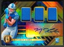 2019 GOLD STANDARD T.J. HOCKENSON ROOKIE RPA PATCH AUTO #290 #'d /75, VIKINGS