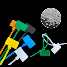 Nylon Tag Tie Plastic Self-Locking Cable Marker Wire with Zipper Color 100-150mm