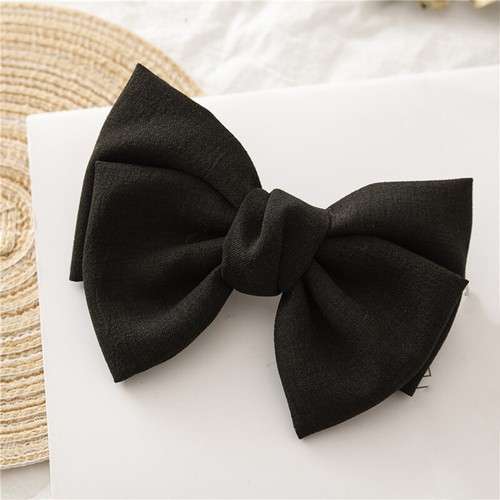 Oversized Bow Knotted Linen Barrettes Hair Clip Ponytail Clip Hair Accessories ∂ - Zdjęcie 12 z 18