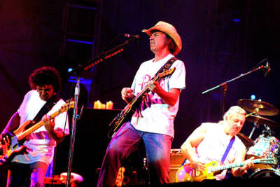 Neil Young during Rock In Rio II - Day 1 at Rock City in Rio de Ja- Old Photo 6
