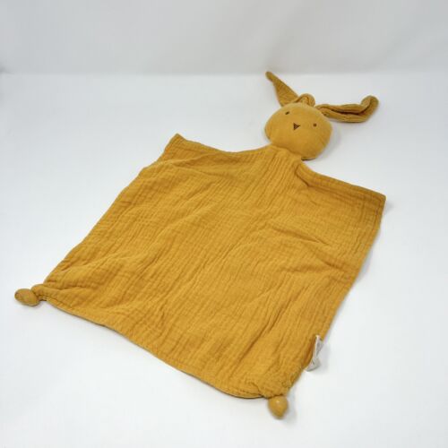 Cotton Whimsey Sage Green Bunny Baby Blanket Security Lovey - Picture 5 of 7
